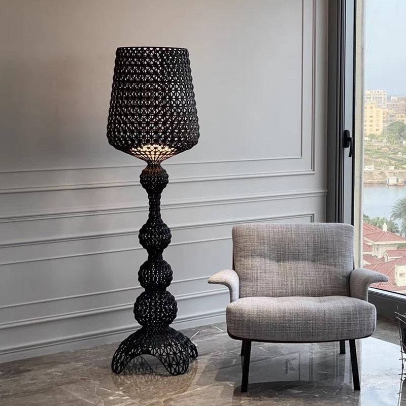 Italy Design Kartell Kabuki Table Lamps Acrylic Desk Lights Art Decor LED Standing Light Living Room Bedroom Hollow Floor Light - TheWellBeing4All