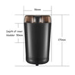 Stainless Steel Nut Electric Coffee Grinder Bean Grain Household Pepper Kitchen Tools Gadgets Dining Bar Home Garden - TheWellBeing4All