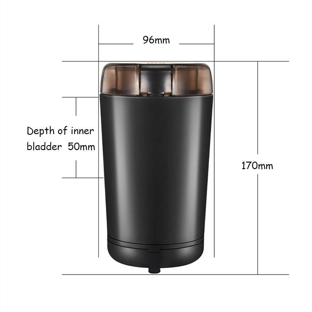 Stainless Steel Nut Electric Coffee Grinder Bean Grain Household Pepper Kitchen Tools Gadgets Dining Bar Home Garden - TheWellBeing4All