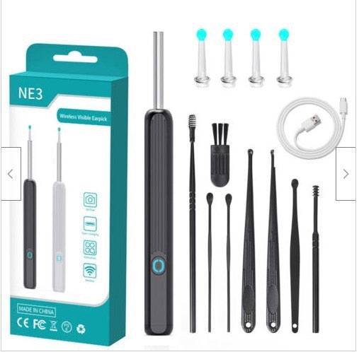 Visible wax elimination spoon load otoscope Ear Cleaner Ear wax removal tool Suitable for Android iOS phones - TheWellBeing4All