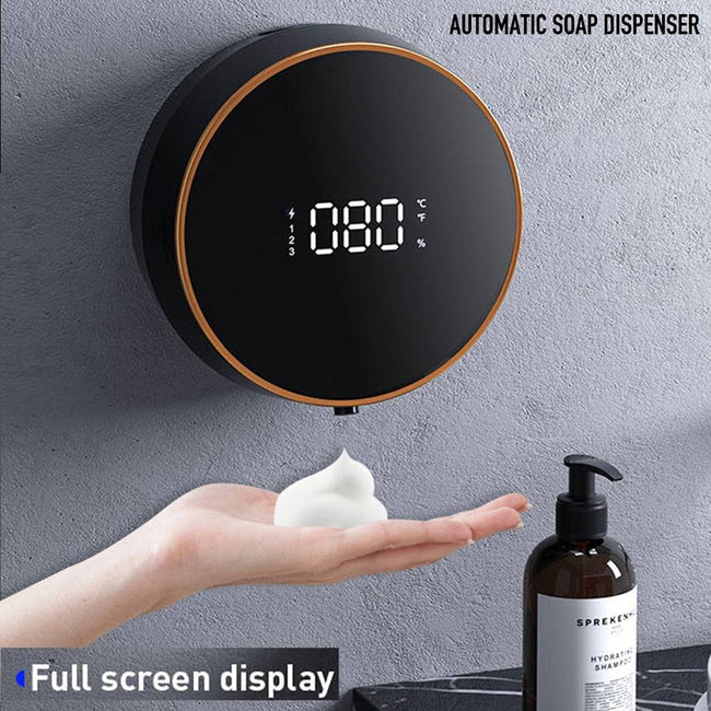 Wall Mount Automatic Foam Soap Dispensers LED Temperature Display Electric Touchless - TheWellBeing4All