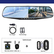 Driving Recorder Car DVR Rearview Mirror Dual Lens Car Recorder 1080P IPS Front and Rear Camera Registrar Black Box - TheWellBeing4All