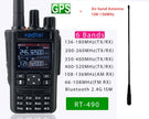 Radtel RT-490 (GPS Blutooth Option) Amateur Ham Two Way Radio 256CH Air Band Walkie Talkie  VOX SOS LCD Police Scanner Aviation - TheWellBeing4All