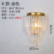 Crystal Wall Lamp Light Luxury Post Modern Simple Living Room Background Wall Bedroom Bedside Corridor Led Wall Sconce Lamp E14 - TheWellBeing4All