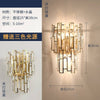 Crystal Wall Lamp Light Luxury Post Modern Simple Living Room Background Wall Bedroom Bedside Corridor Led Wall Sconce Lamp E14 - TheWellBeing4All