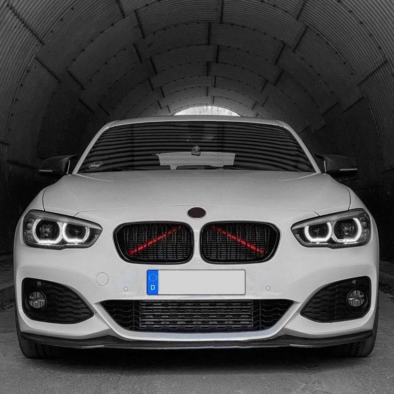 Car Strip Sticker Cover Front Grille Trim Strips Car Styling For BMW F01 F02 F10 F11 F06 F12 F45 F46 F48 X1 5/6/7 Series - TheWellBeing4All