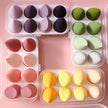 Colorful Makeup Puff Set Water Drop Beauty Egg Cosmetic Sponge Egg Wet And Dry Use Makeup Tools - TheWellBeing4All