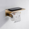 Toilet Paper Holder Bathroom Wall Mount WC Paper Phone Holder Shelf Towel Roll - TheWellBeing4All