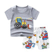 Cartoon Clothing Baby Boy Summer Clothes T-shirt+shorts Baby Girl Casual Clothing Sets - TheWellBeing4All