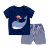 Cartoon Clothing Baby Boy Summer Clothes T-shirt+shorts Baby Girl Casual Clothing Sets - TheWellBeing4All