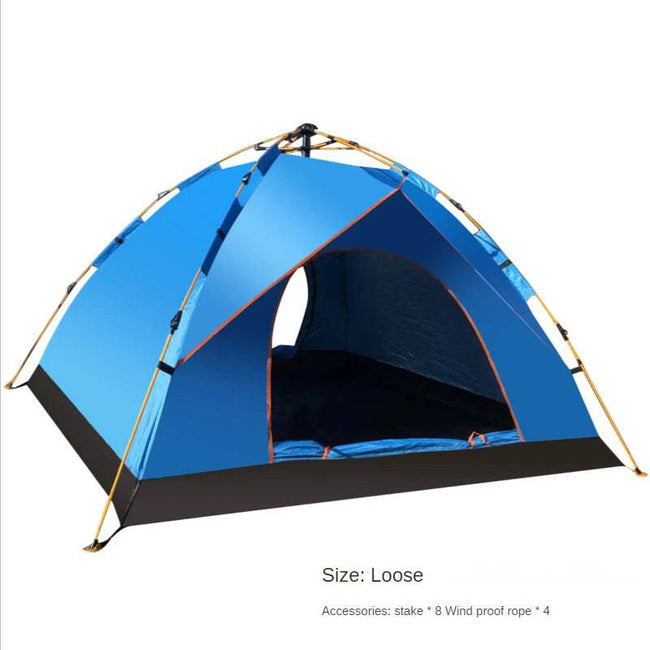 Convenient 3-4 Person Automatic Camping Tent for Family Adventures - TheWellBeing4All