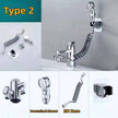 TheWellBeing™️Faucet Nozzle Faucet Hand Wall Mounted Shower Head Sink Hose Sprayer Set ki - TheWellBeing4All