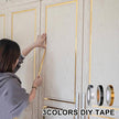 Brushed Gold Silver Floor Edging Waterproof Seam Wall Stickers - TheWellBeing4All