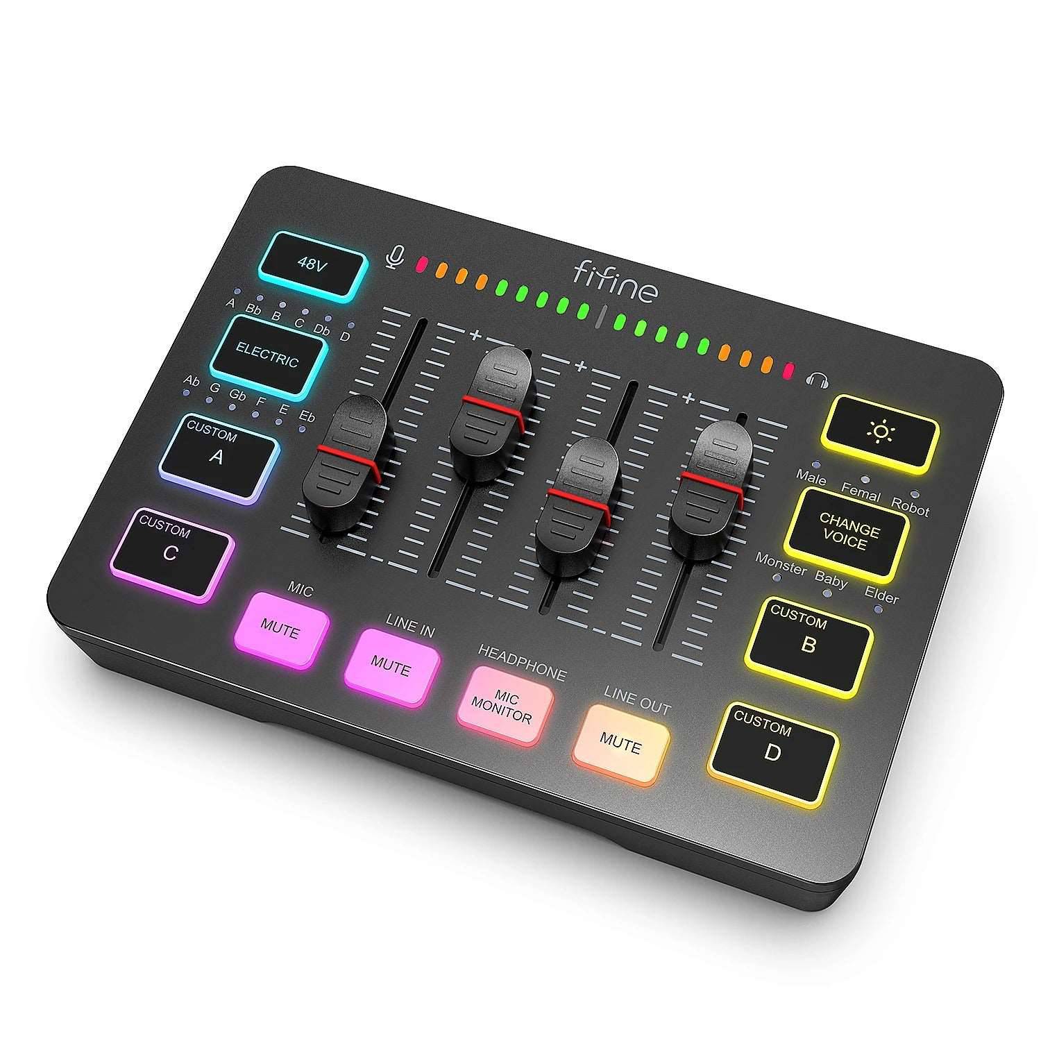 4-Channel RGB Mixer with XLR Microphone Interface - TheWellBeing4All