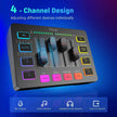 4-Channel RGB Mixer with XLR Microphone Interface - TheWellBeing4All