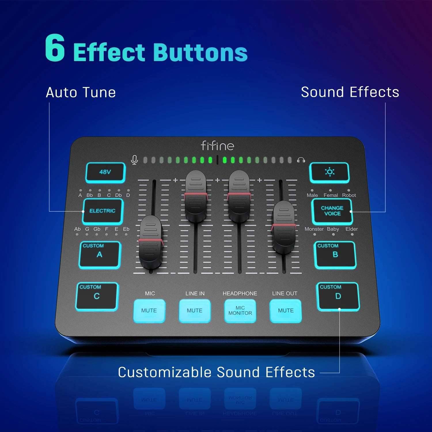 4-Channel RGB Mixer with XLR Microphone Interface - TheWellBeing4All