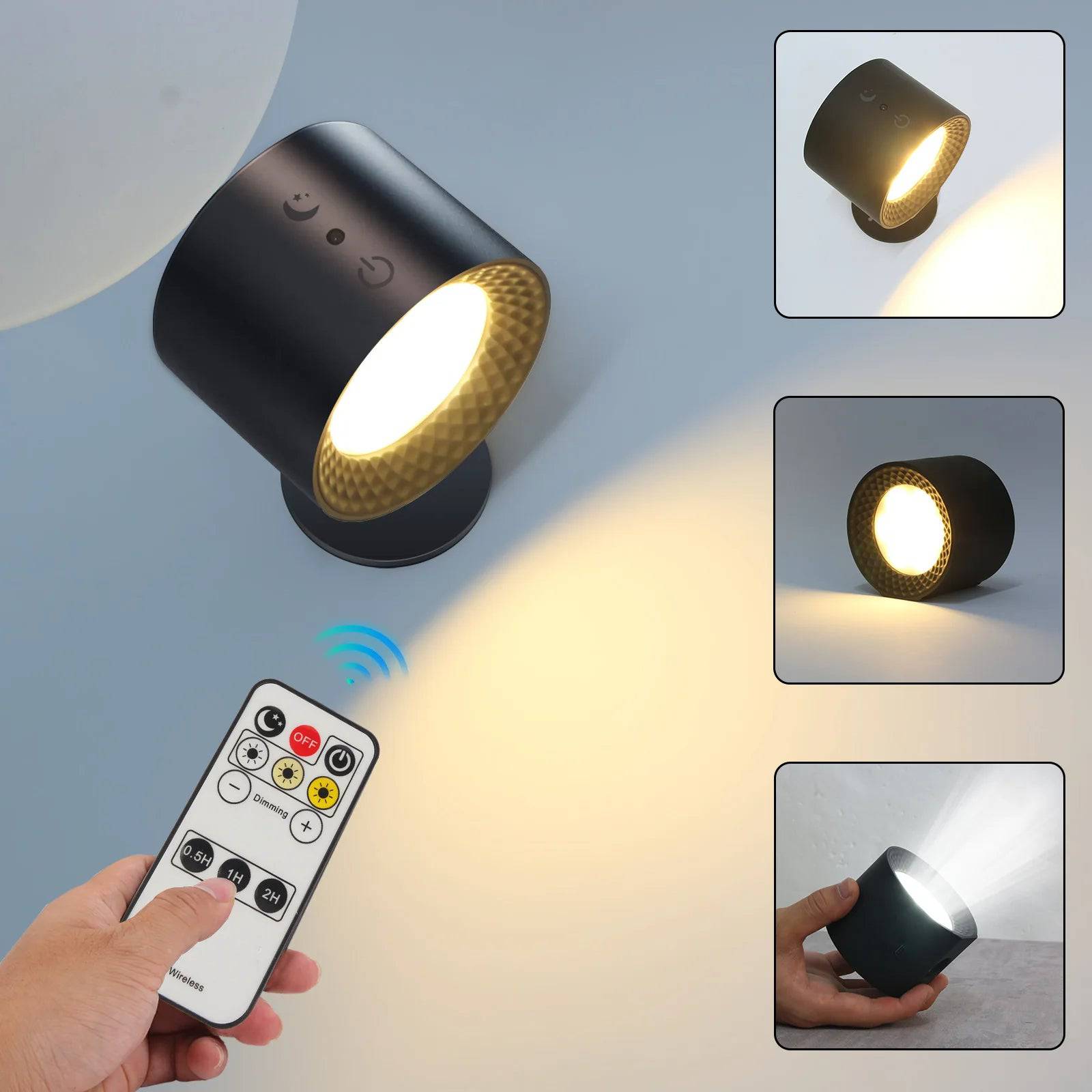 Wireless Rechargeable Wall Lamp - TheWellBeing4All