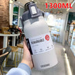 Thermal Water Bottle Large Capacity With Straw Stainless Steel Thermos Bottle Cold and Hot Water Bottle Sport Thermos Cup - TheWellBeing4All