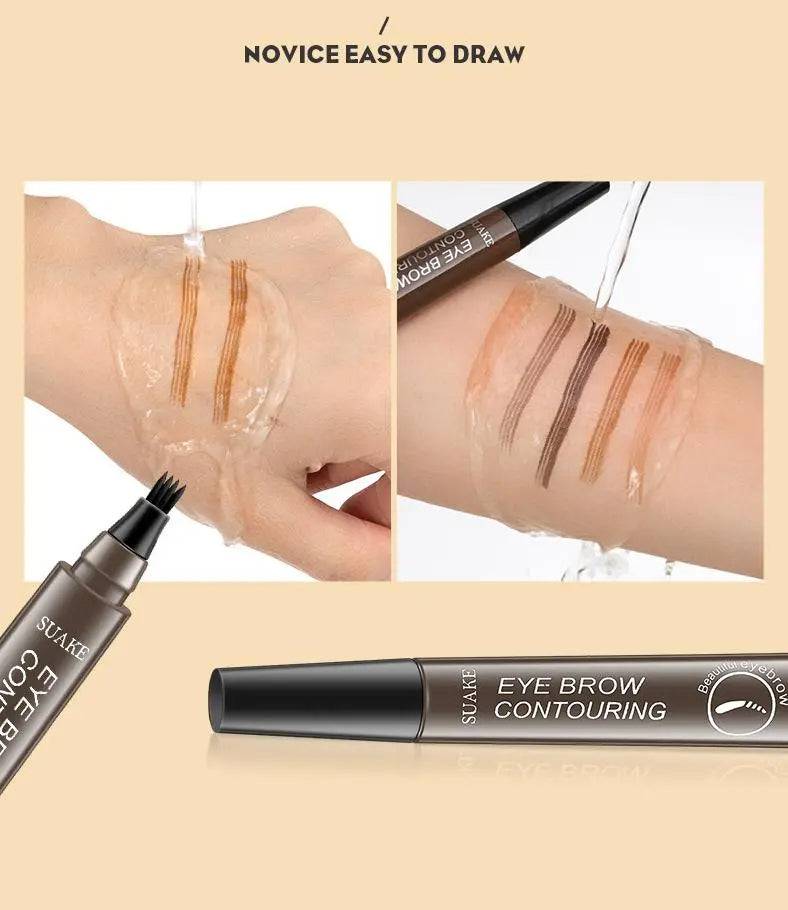 4 Point Eyebrow Pencil - Waterproof and Long-Lasting - TheWellBeing4All