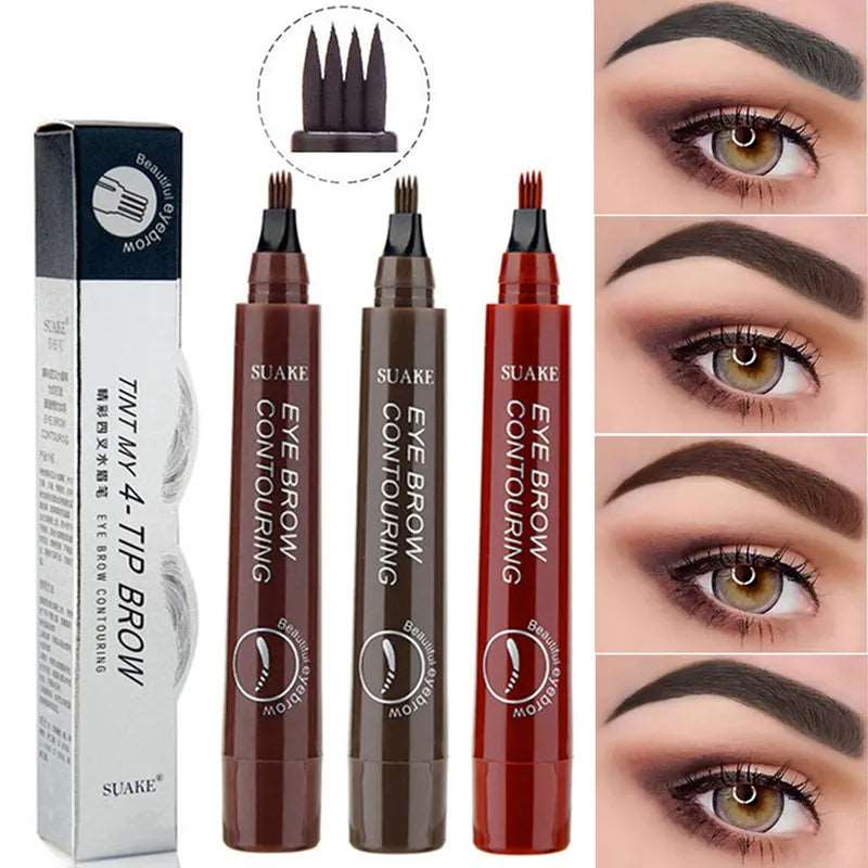 4 Point Eyebrow Pencil - Waterproof and Long-Lasting - TheWellBeing4All