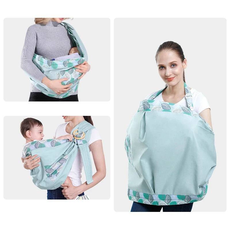 TheWellBeing Baby Wrap Nursing Cover Carrier Mesh Fabric Breastfeeding - TheWellBeing4All