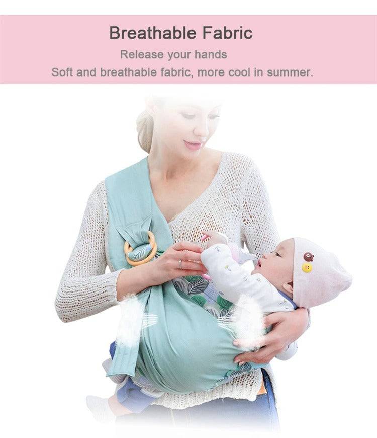 TheWellBeing Baby Wrap Nursing Cover Carrier Mesh Fabric Breastfeeding - TheWellBeing4All