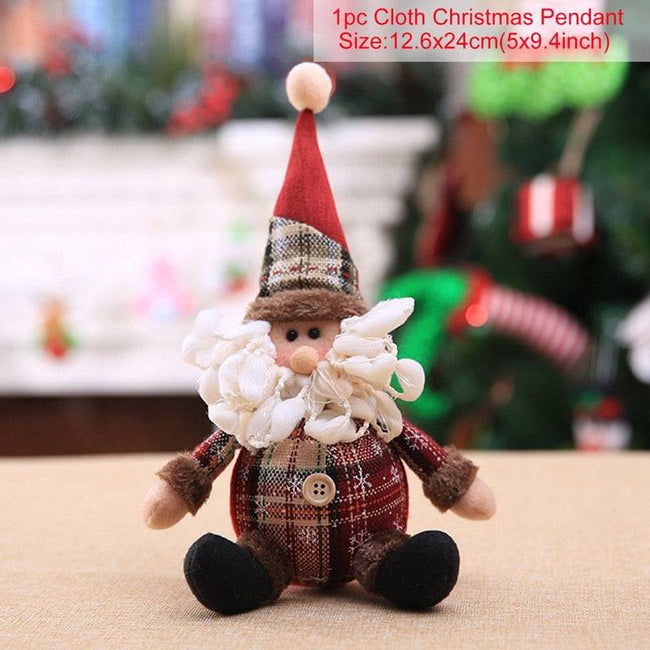 Christmas Doll Ornaments Merry Christmas Decorations - TheWellBeing4All