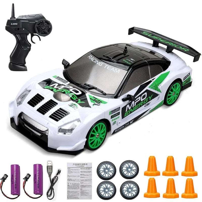 4WD RC Drift Car Toy Remote Control GTR Vehicle Racing Car Toy - TheWellBeing4All