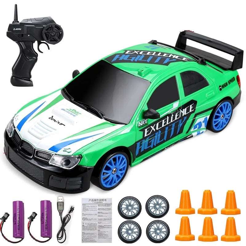 4WD RC Drift Car Toy Remote Control GTR Vehicle Racing Car Toy - TheWellBeing4All