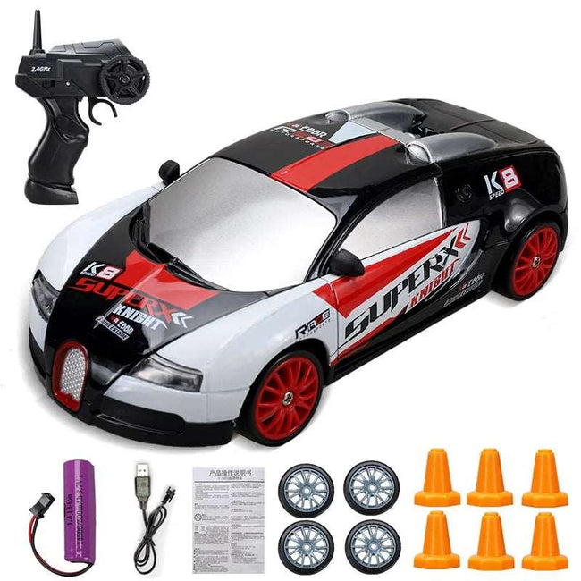 4WD RC Drift Car Toy Remote Control GTR Vehicle Racing Car Toy - TheWellBeing4All