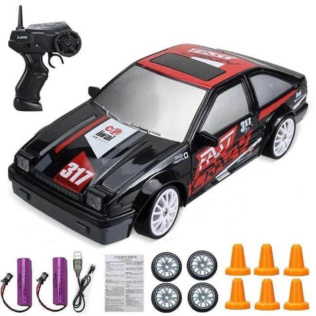 4WD RC Drift Car Toy Remote Control GTR Vehicle Racing Car Toy - TheWellBeing4All