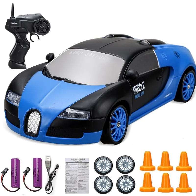 4WD RC Drift Car Toy Remote Control GTR Vehicle Racing Car Toy - TheWellBeing4All