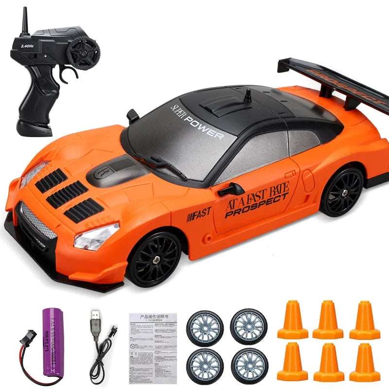 4WD RC Drift Car Toy Remote Control GTR Vehicle Racing Car Toy - TheWellBeing4All