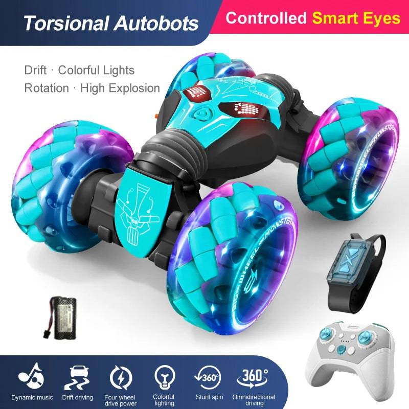 Twister Children'S Remote Control Toys Boys Remote Control Car Gesture-Sensitive Deformation Car King Kong Robot Model - TheWellBeing4All