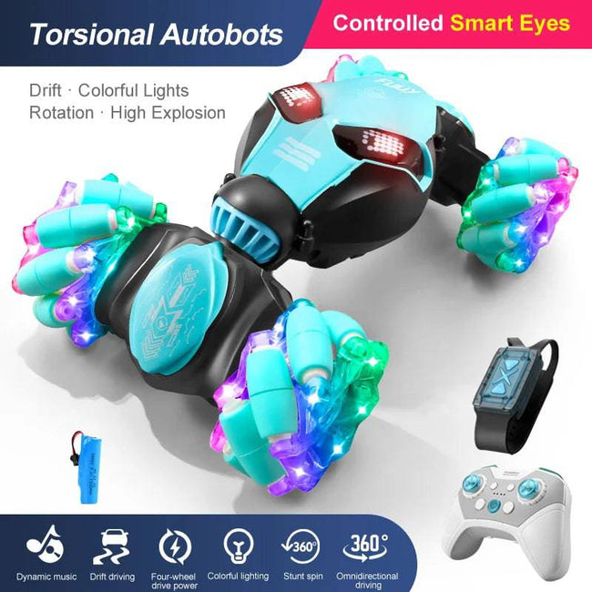 Twister Children'S Remote Control Toys Boys Remote Control Car Gesture-Sensitive Deformation Car King Kong Robot Model - TheWellBeing4All