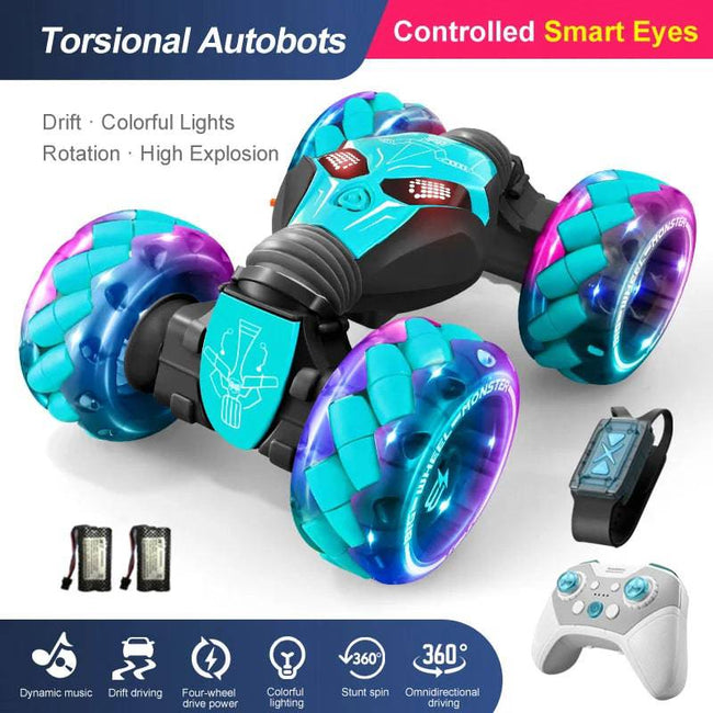 Twister Children'S Remote Control Toys Boys Remote Control Car Gesture-Sensitive Deformation Car King Kong Robot Model - TheWellBeing4All