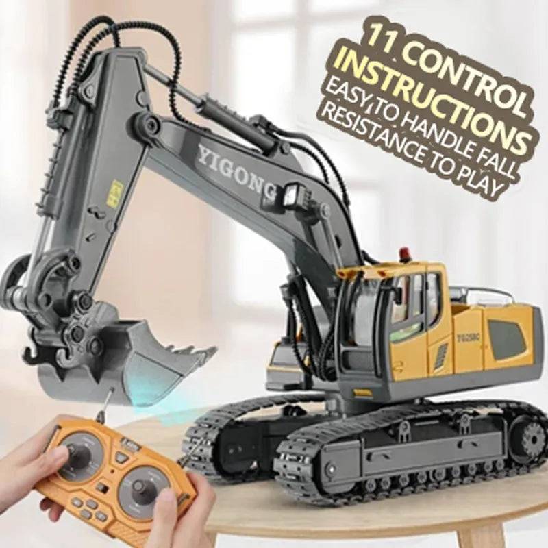 RC Excavator Dumper Car 2.4G Remote Control Engineering Vehicle Crawler Truck Bulldozer - TheWellBeing4All