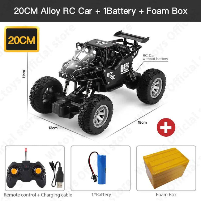 2WD RC Car With Led Lights Radio Remote Control Buggy Off-Road Control - TheWellBeing4All