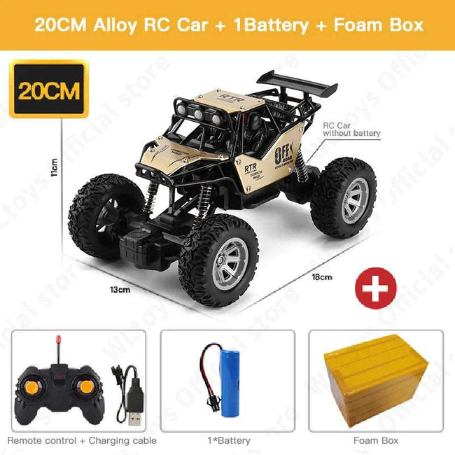 2WD RC Car With Led Lights Radio Remote Control Buggy Off-Road Control - TheWellBeing4All