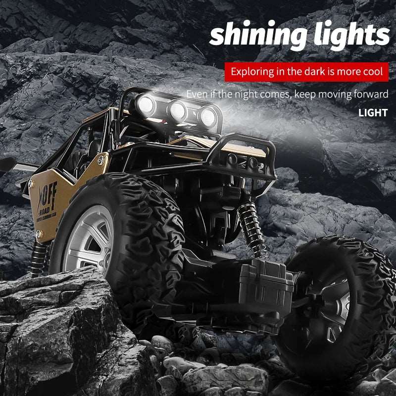 2WD RC Car With Led Lights Radio Remote Control Buggy Off-Road Control - TheWellBeing4All