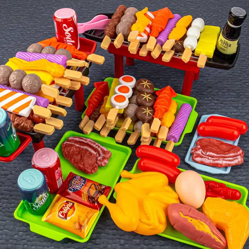 Kids Play House Barbecue Toy Set Kitchen Pretend - TheWellBeing4All