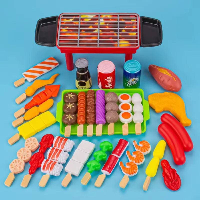 Kids Play House Barbecue Toy Set Kitchen Pretend - TheWellBeing4All