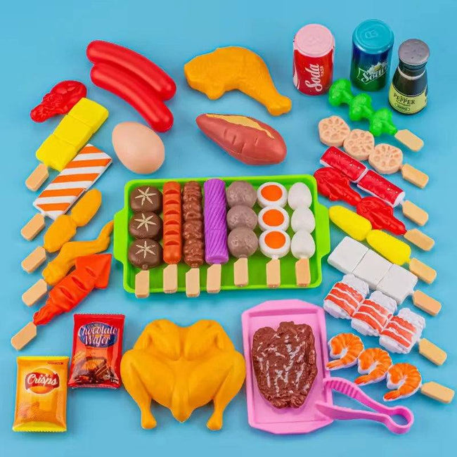 Kids Play House Barbecue Toy Set Kitchen Pretend - TheWellBeing4All