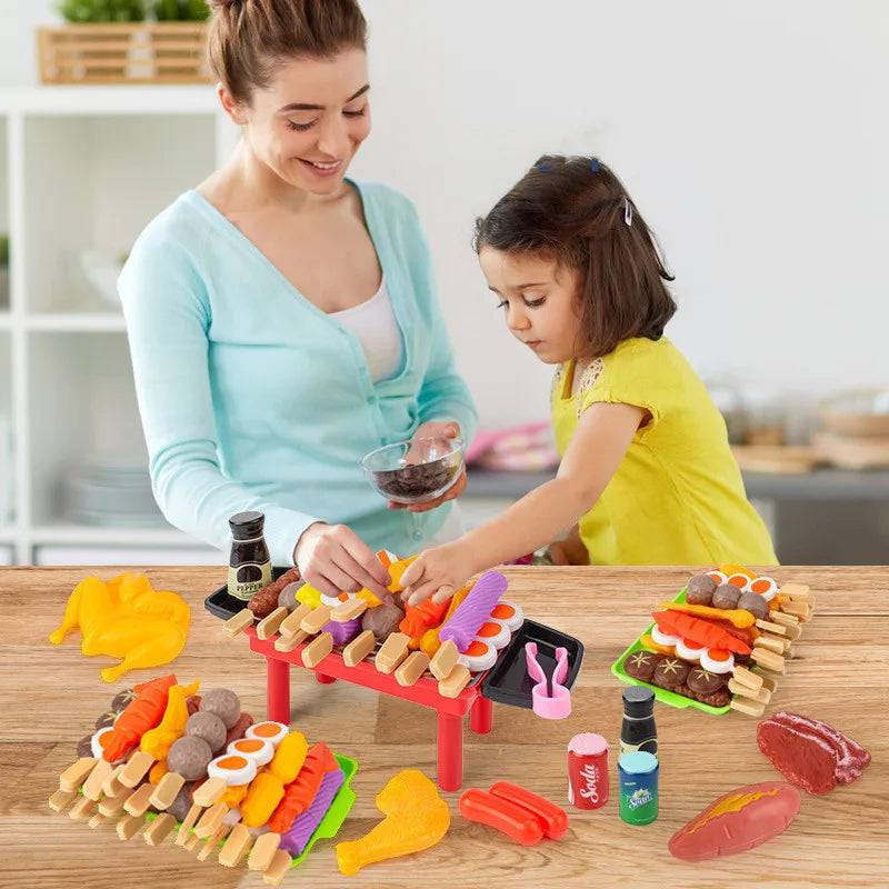 Kids Play House Barbecue Toy Set Kitchen Pretend - TheWellBeing4All