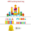 Large Safe Wooden Building Blocks Early Educational Blocks Colorful Construction Toys Kids Learning - TheWellBeing4All