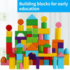 Large Safe Wooden Building Blocks Early Educational Blocks Colorful Construction Toys Kids Learning - TheWellBeing4All