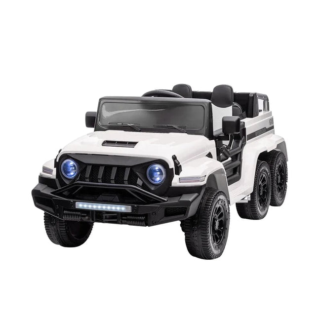 2 Seater Electric Ride On Truck Car with Remote Control, 24V Electric Battery Powered Vehicle with Bluetooth Audio,LED Headlight - TheWellBeing4All
