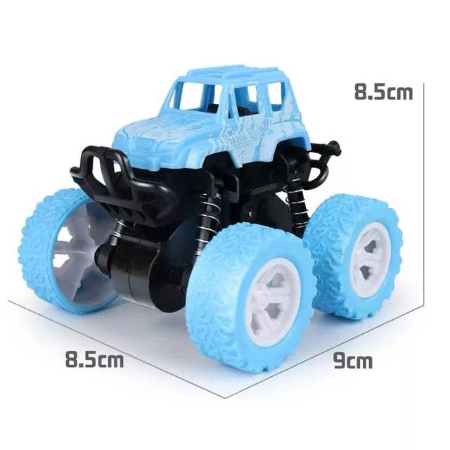 Car Four-wheel Drive Off-road Vehicle Stunt Dump Cars Double-Side Inertia Car Boy Toy Car Pull Back - TheWellBeing4All