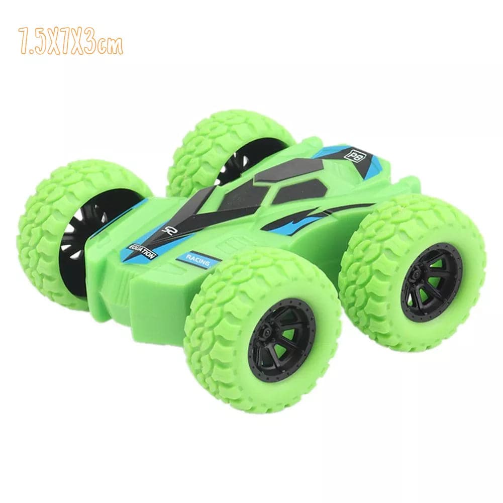 Car Four-wheel Drive Off-road Vehicle Stunt Dump Cars Double-Side Inertia Car Boy Toy Car Pull Back - TheWellBeing4All