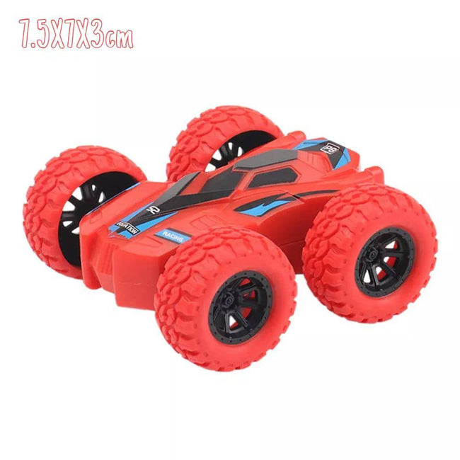 Car Four-wheel Drive Off-road Vehicle Stunt Dump Cars Double-Side Inertia Car Boy Toy Car Pull Back - TheWellBeing4All